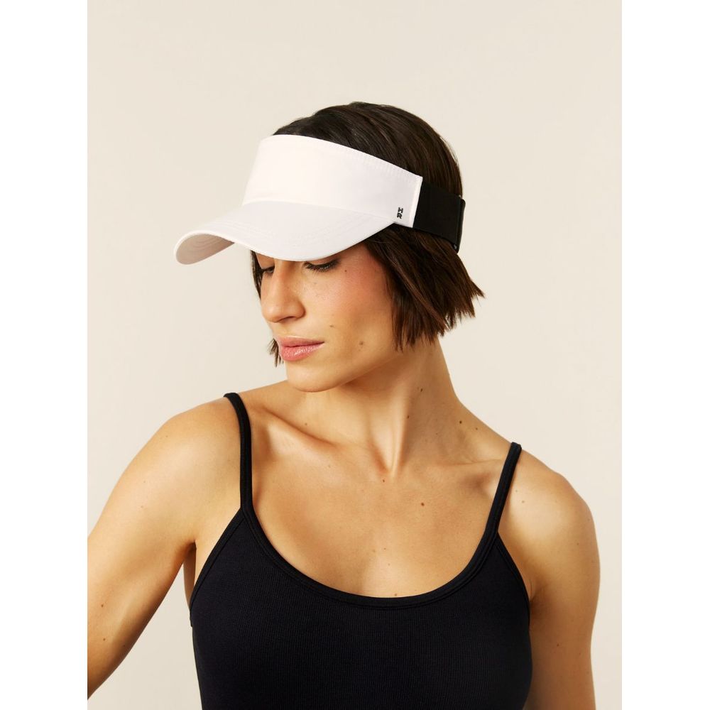 Viseira Fitness Com Elástico Regulável Branco TU